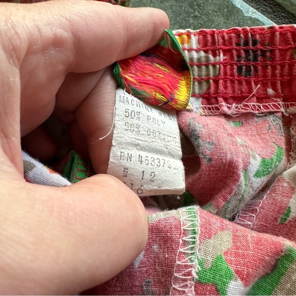 VTG 80s Retro Manor House Pleated Floral Skirt - Picture 3 of 8